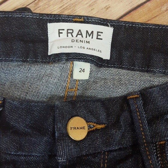 Frame Le Crop Mini Boot Dark Jeans - Picture 5 of 8
